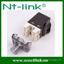 Netlink Fast Production Factory Preço baixo Preto 110 IDC RJ45 Cat6 Keystone Jack